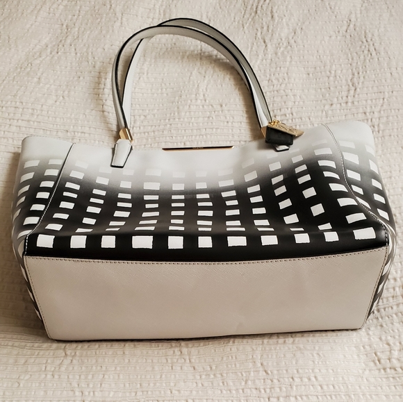 Coach Black & White Square Ombre Tote - Picture 2 of 8